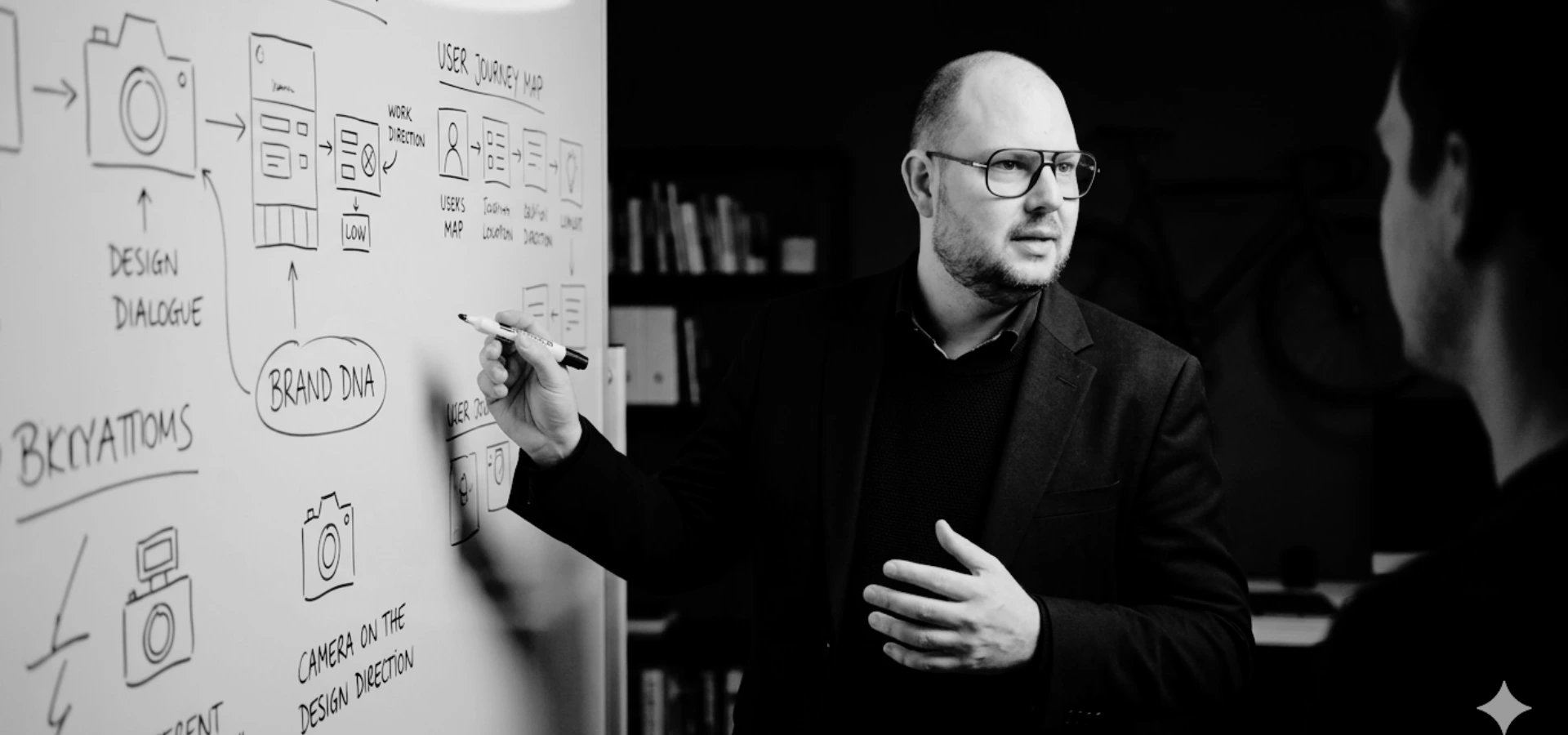 Pitt Berger am Whiteboard